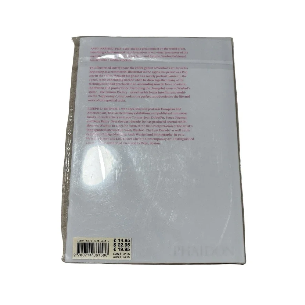 NEW SEALED Andy Warhol : Phaidon Focus by Joseph Ketner (Hardcover)